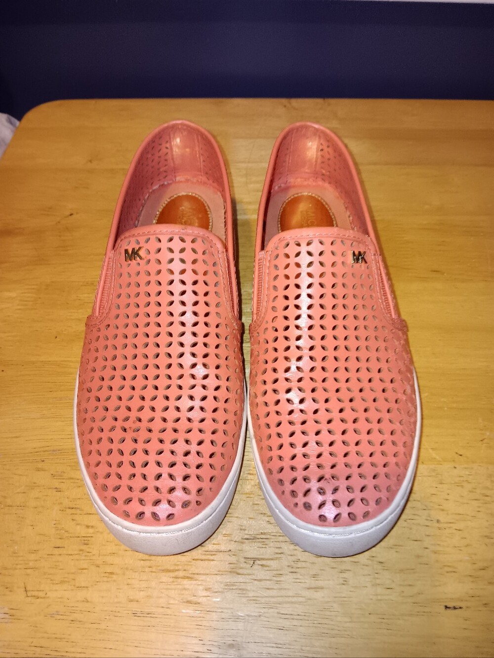 Michael Kors Leather Perforated Sneakers Size 39